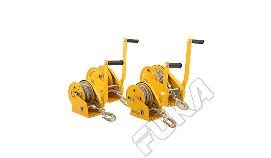 Self-locking hand winch